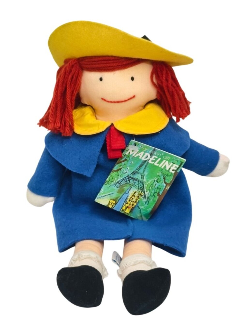 1990 Eden Madeline 15" Plush Doll Hat Mini Book Classic Storybook Character